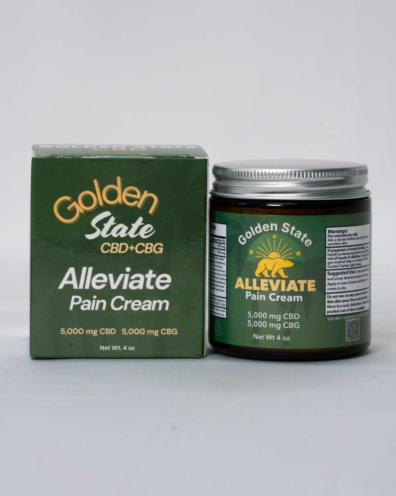Alleviate Pain Cream Jar 4 oz. - Image 2