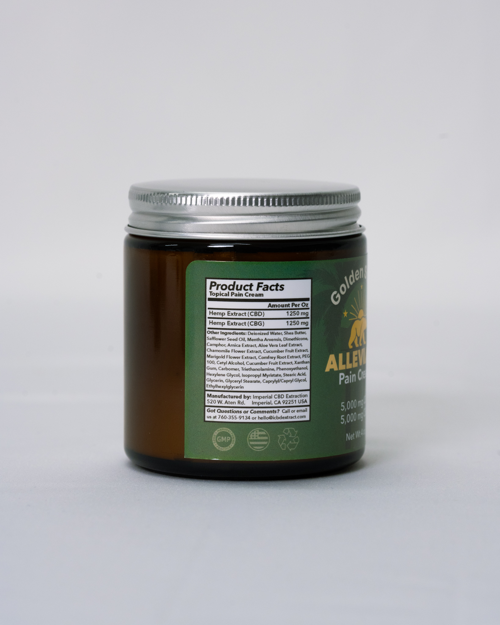 Alleviate Pain Cream Jar 4 oz. - Image 3