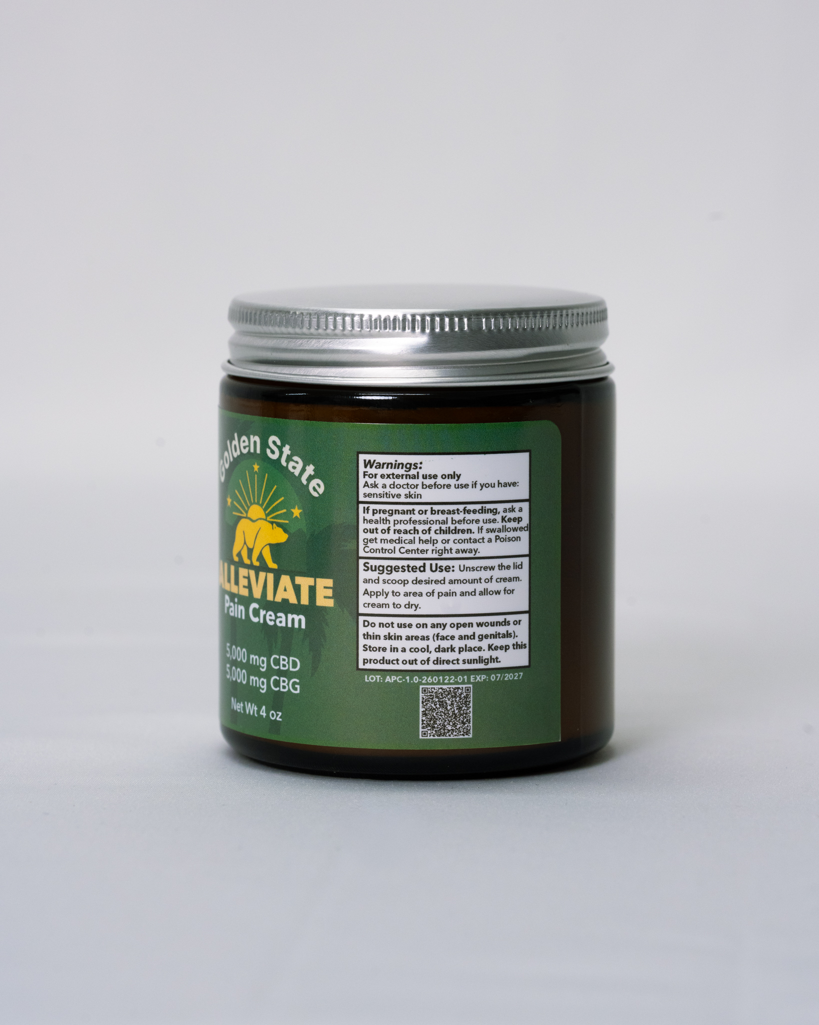Alleviate Pain Cream Jar 4 oz. - Image 4